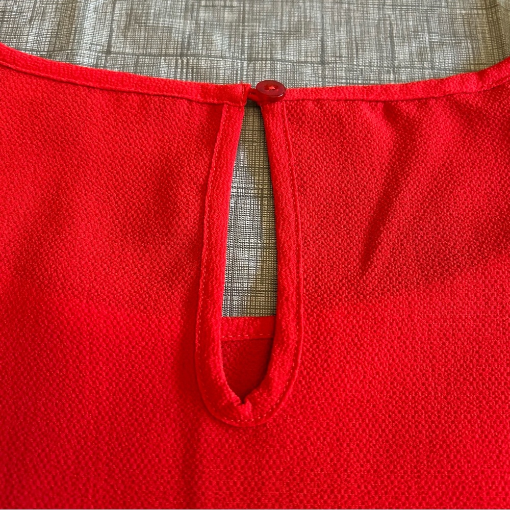 Women's Red Blouse - Picture 7 of 11